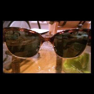 Tory Burch black and gold tortoiseshell sunglasses